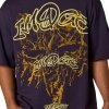 T-SHIRT FOX IMAGE PRINT PLUM OVERSIZED PERFECT XL